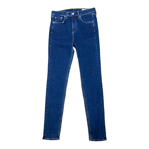 Rag & Bone High Rise Ankle Skinny Jeans Medium Wash Size 29 (8) - Picture 1 of 5